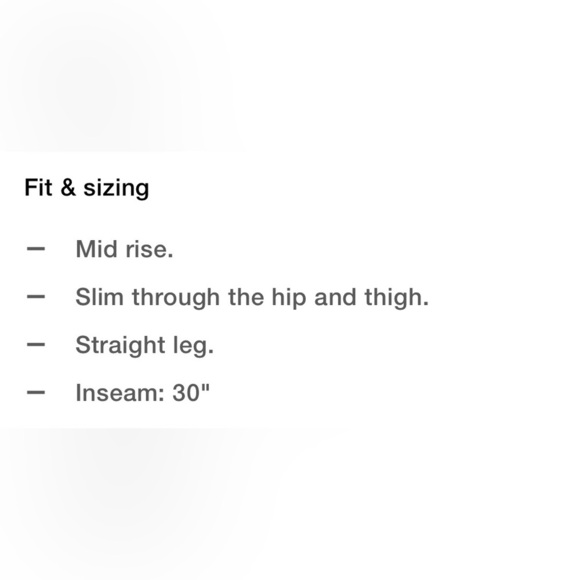 NWT GAP Black Classic Straight - 6/28R - Picture 5 of 8